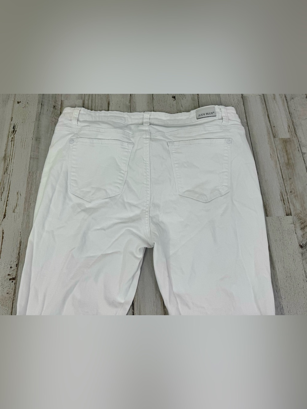 Judy Blue Jeans Womens 15/32 White Mid Rise Skinny Fit Stretchy Waist - Picture 11 of 12